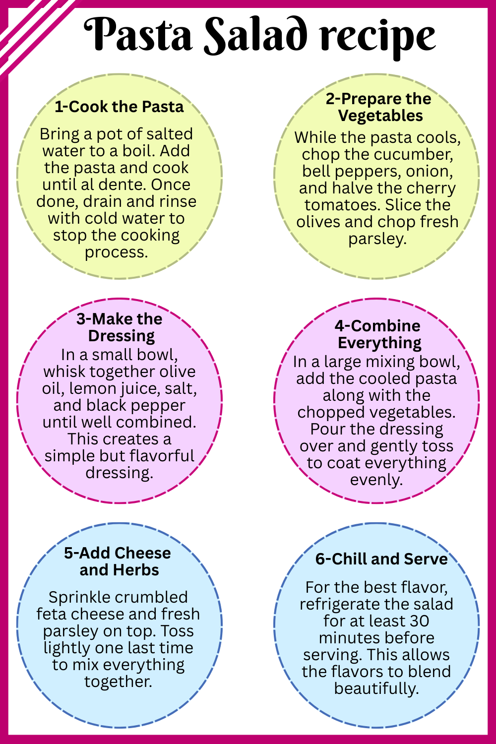 Step by Step Pasta Salad recipe