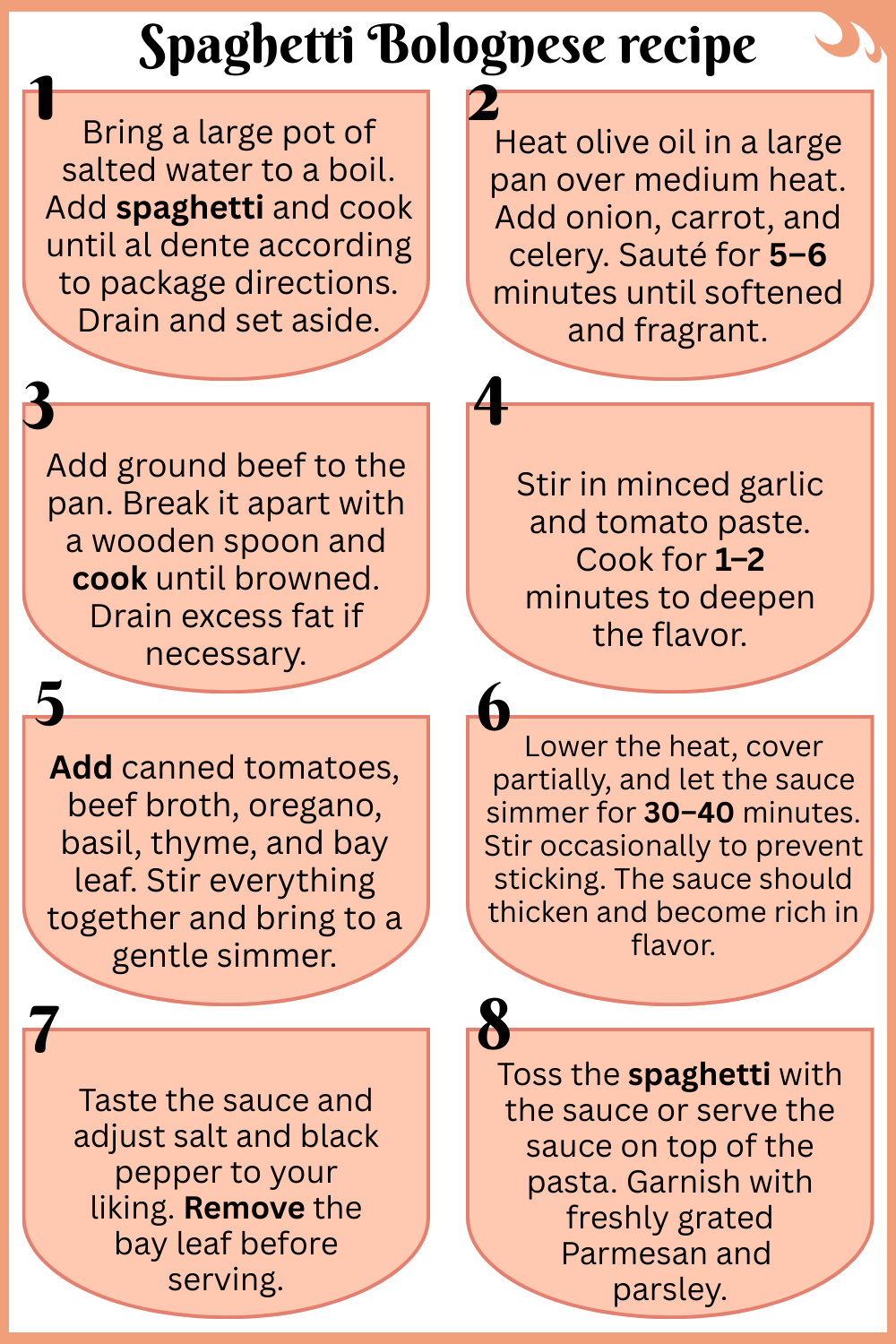Step by Step Spaghetti Bolognese recipe