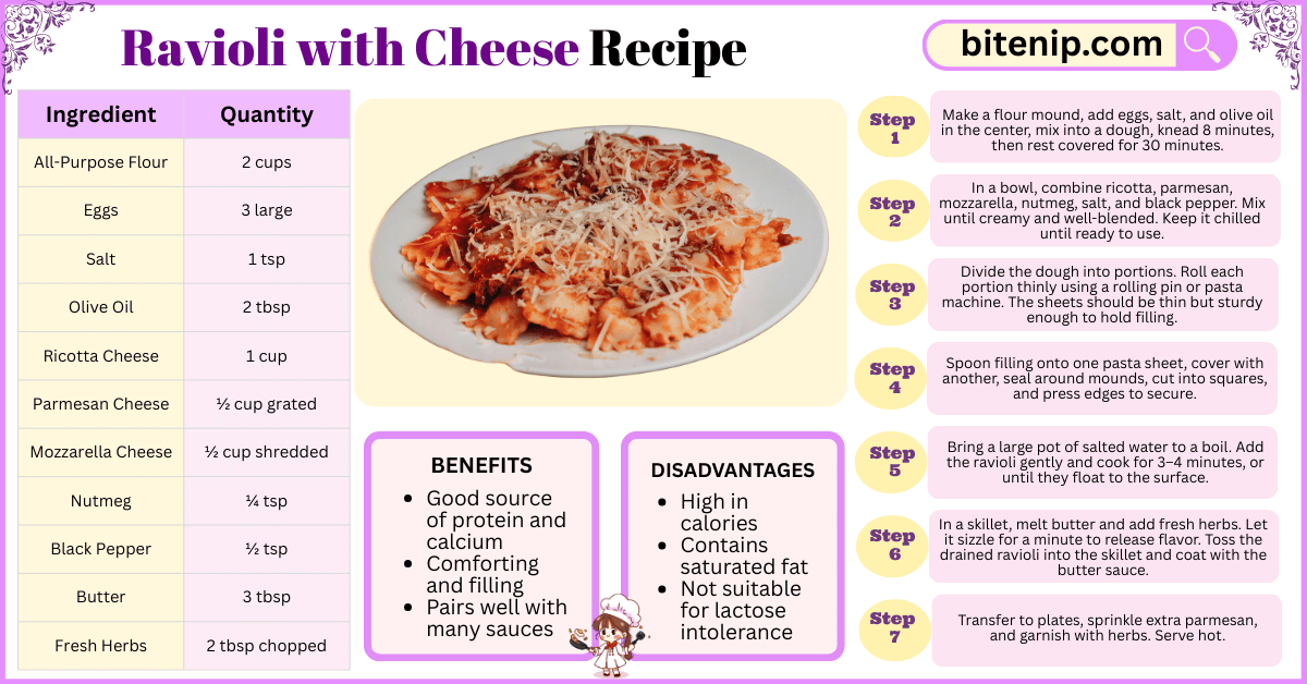 How to Make Ravioli with Cheese at Home | Easy Italian Recipe
