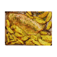 Sheet-Pan Salmon with Potatoes | Quick Dinner Ideas