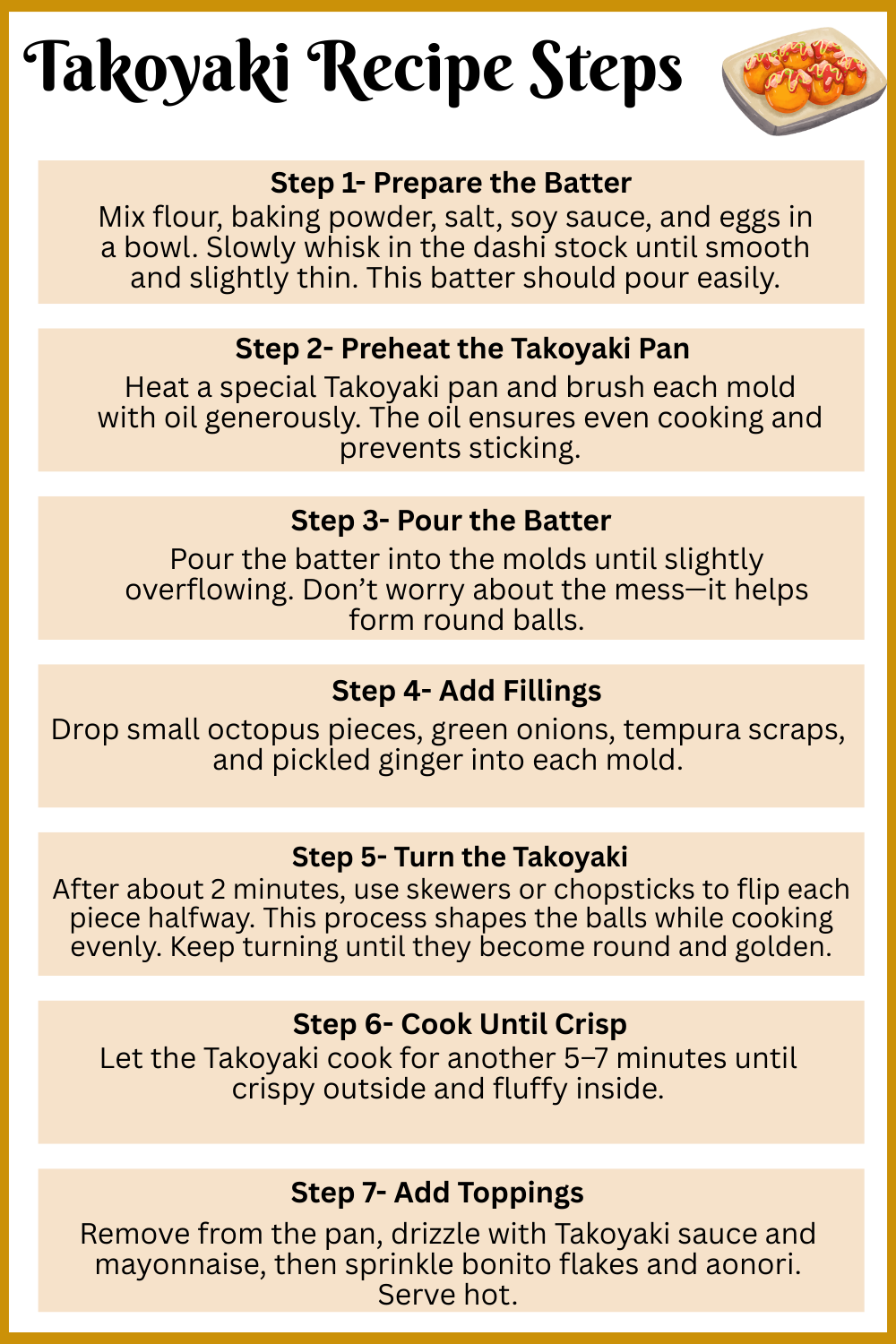 Step by Step Takoyaki Recipe