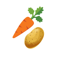 Carrot and potato | Chicken Katsu Curry