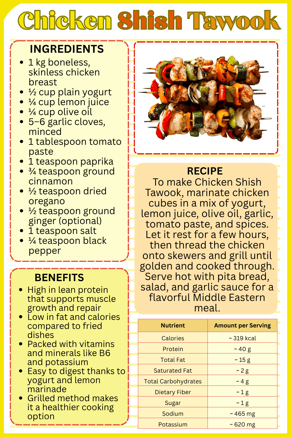 Chicken Shish Tawook