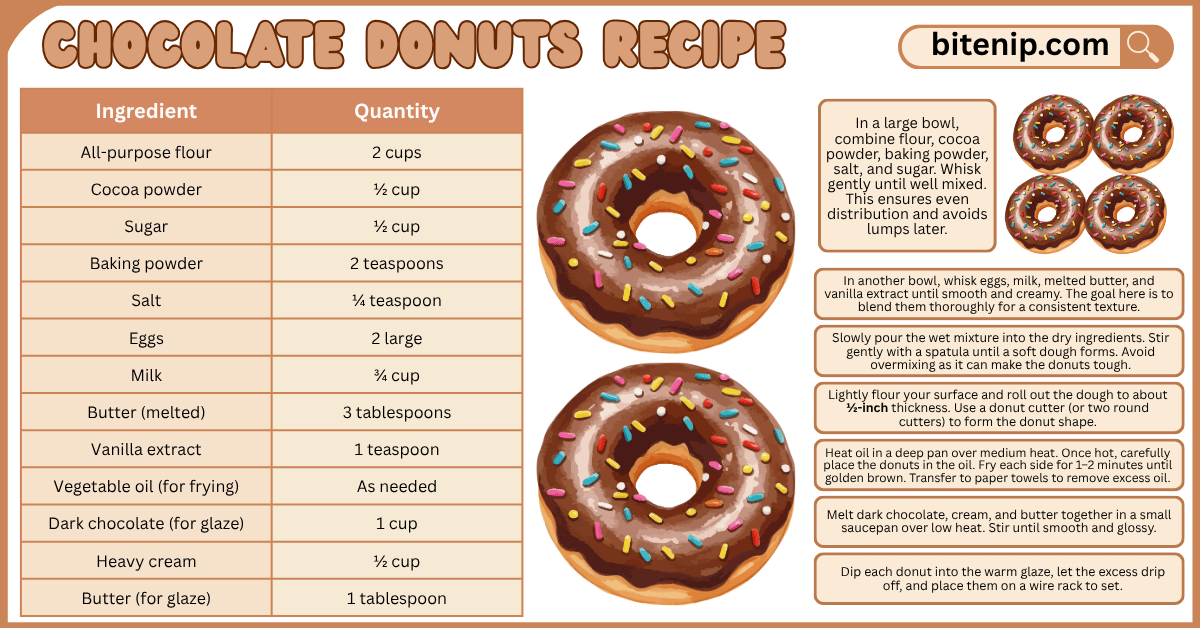 Delicious Chocolate Donut Recipe at Home