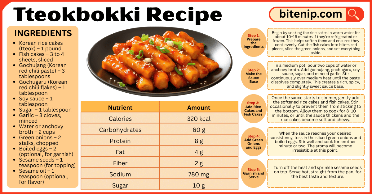 Spicy Korean Tteokbokki Recipe