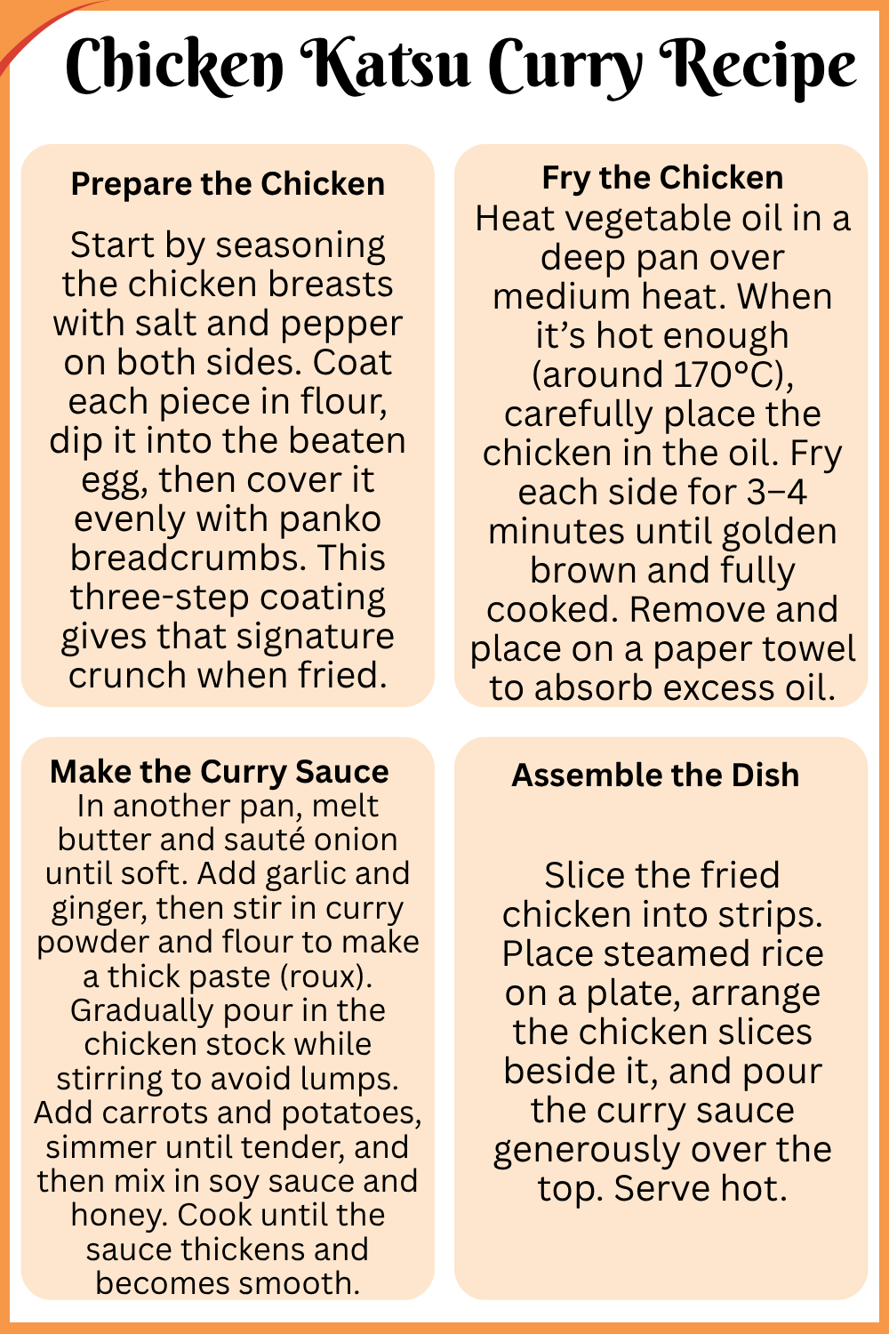 Step by Step Chicken Katsu Curry Recipe