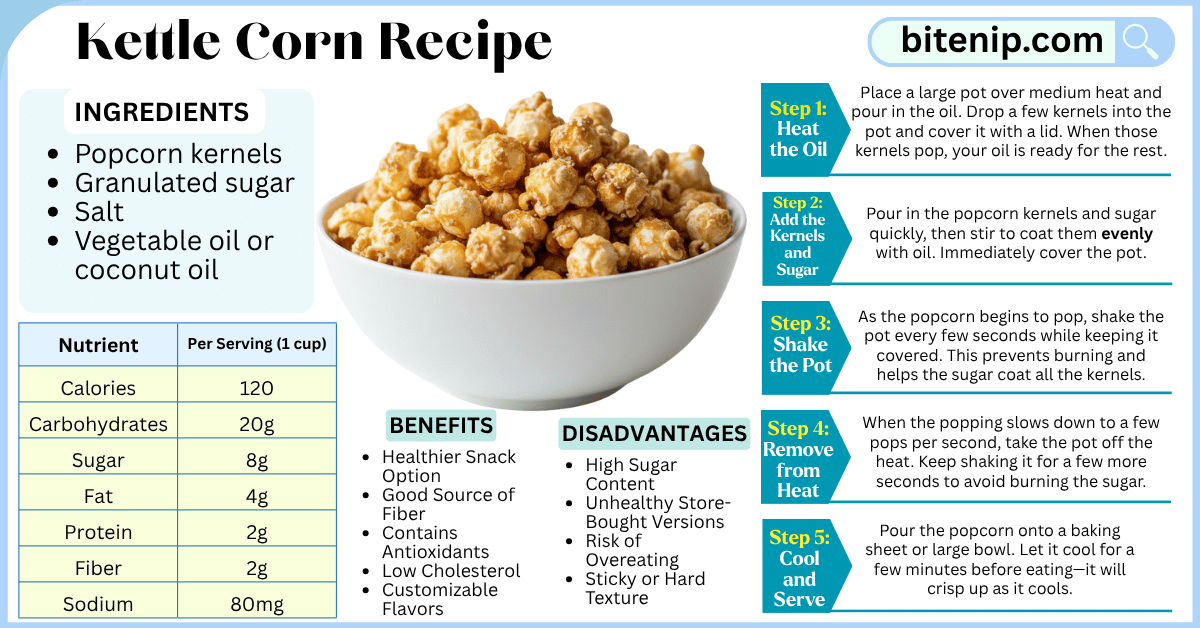 Sweet and Salty Kettle Corn Recipe made at home