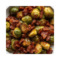 Brussels Sprouts with Bacon and Maple Syrup