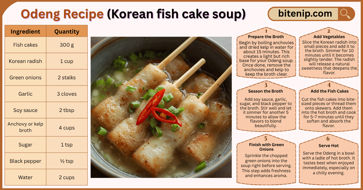 Easy Odeng Recipe Korean Fish Cake Soup