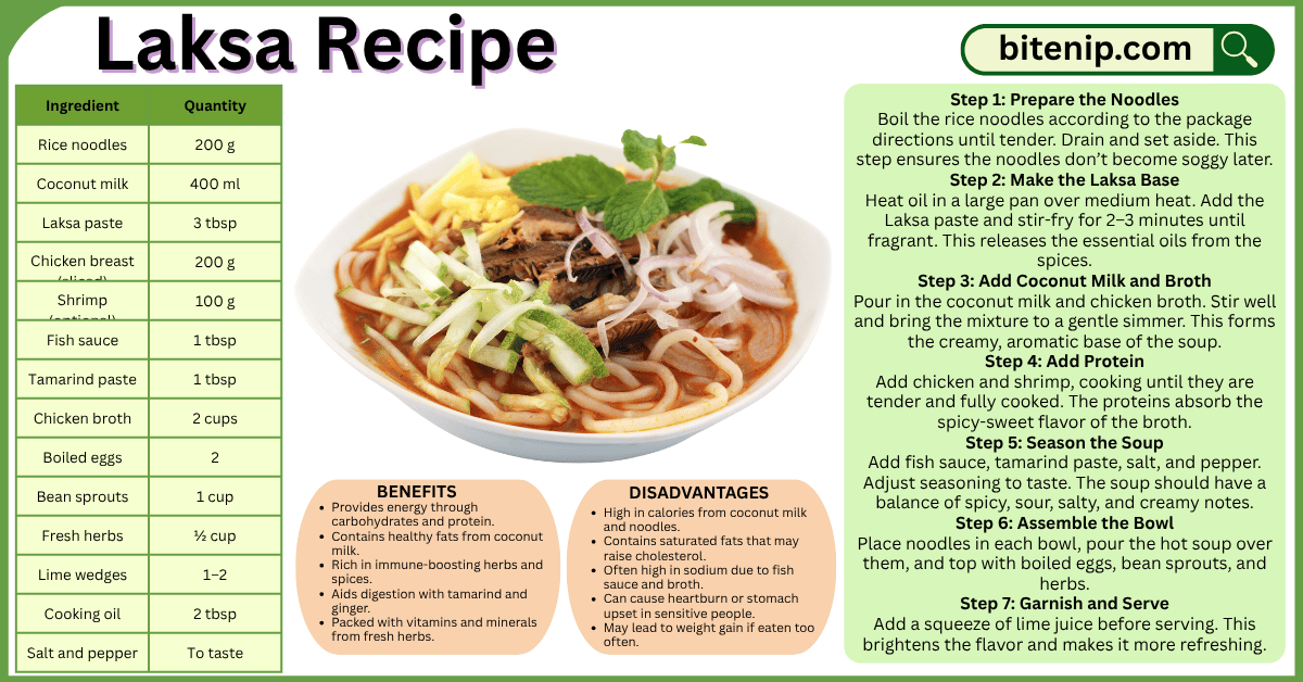 Laksa Recipe Easy Malaysian Noodle Soup at Home