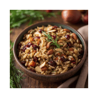 Wild Rice Pilaf with Cranberries and Almonds