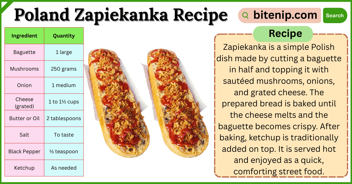 Best Zapiekanka Recipe-Authentic Poland Zapiekanka