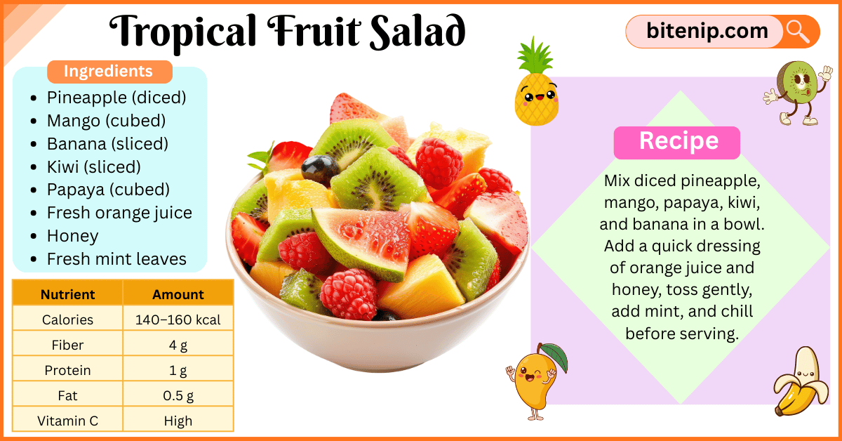 Healthy Tropical Fruit Salad Recipe