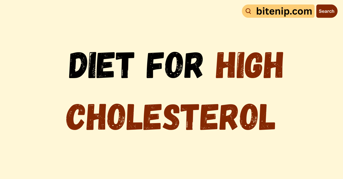 Best Diet Plan for High Cholesterol and Heart Health