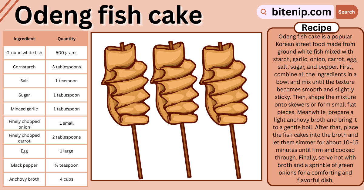 Odeng Fish Cake Recipe Korean Street Food at Home