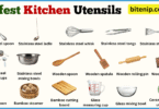 30 Safest Kitchen Utensils used in Kitchen with Pictures