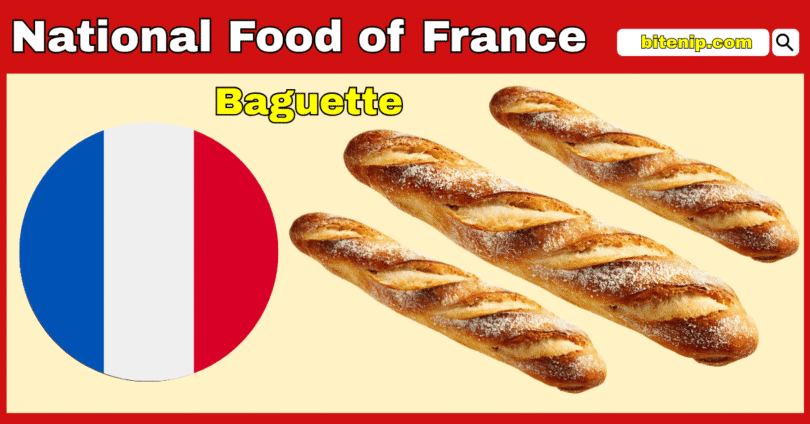 National Food of France With Picture (Baguette)